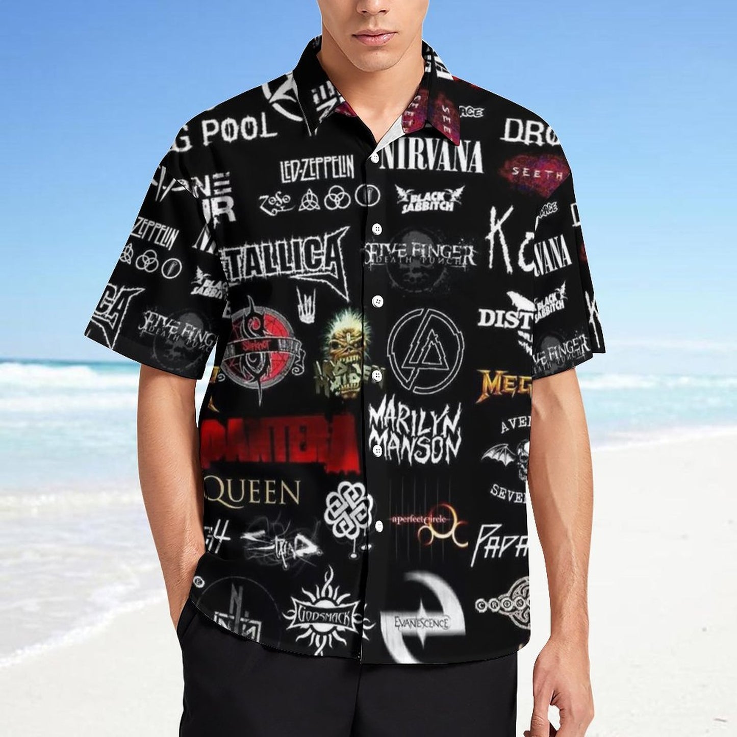 Men's Fashion Casual Printed Short Sleeve Shirts 2306101499