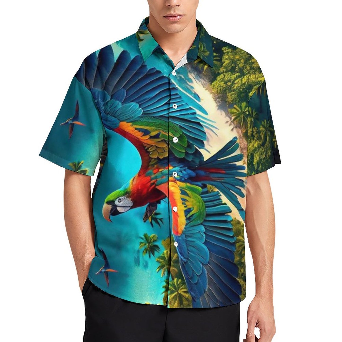 Men's Fashion Casual Printed Short Sleeve Shirts 2306100802