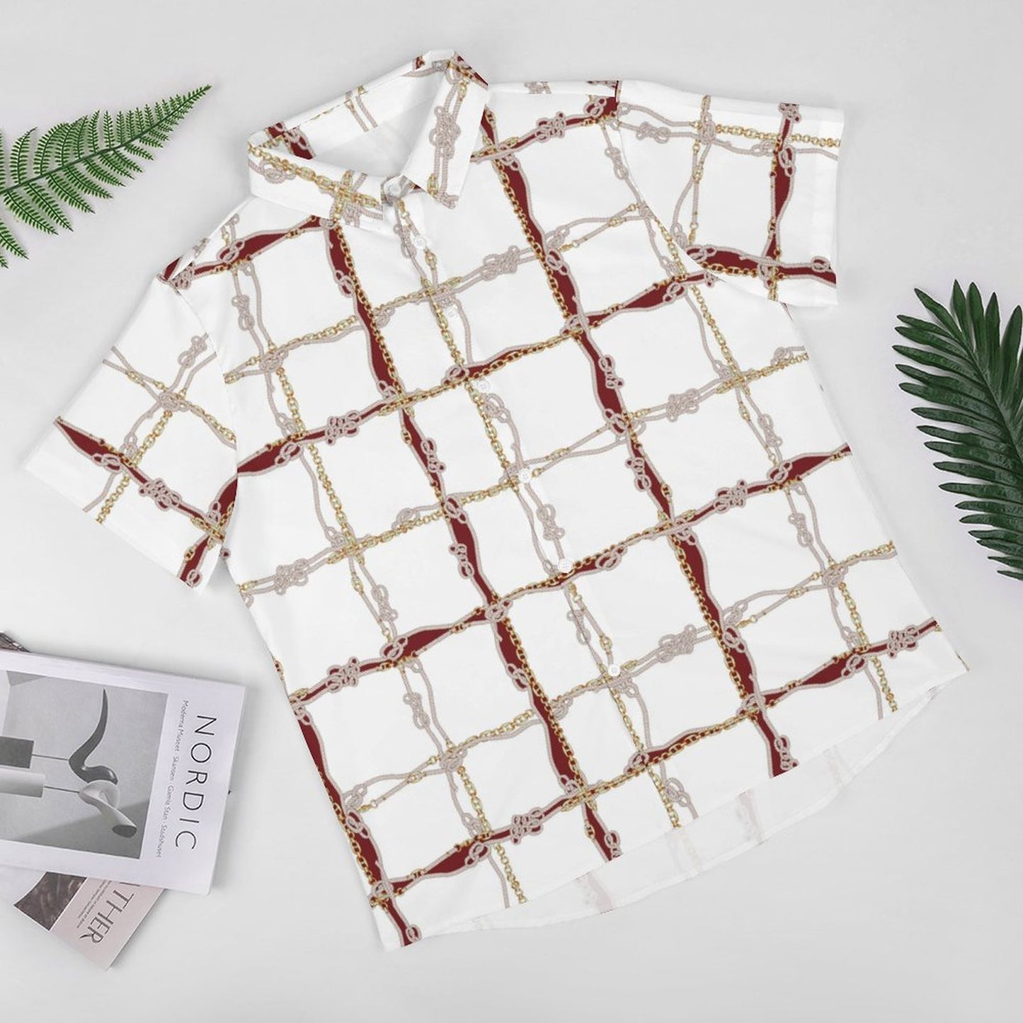 Men's Fashion Casual Printed Short Sleeve Shirts 2306100944