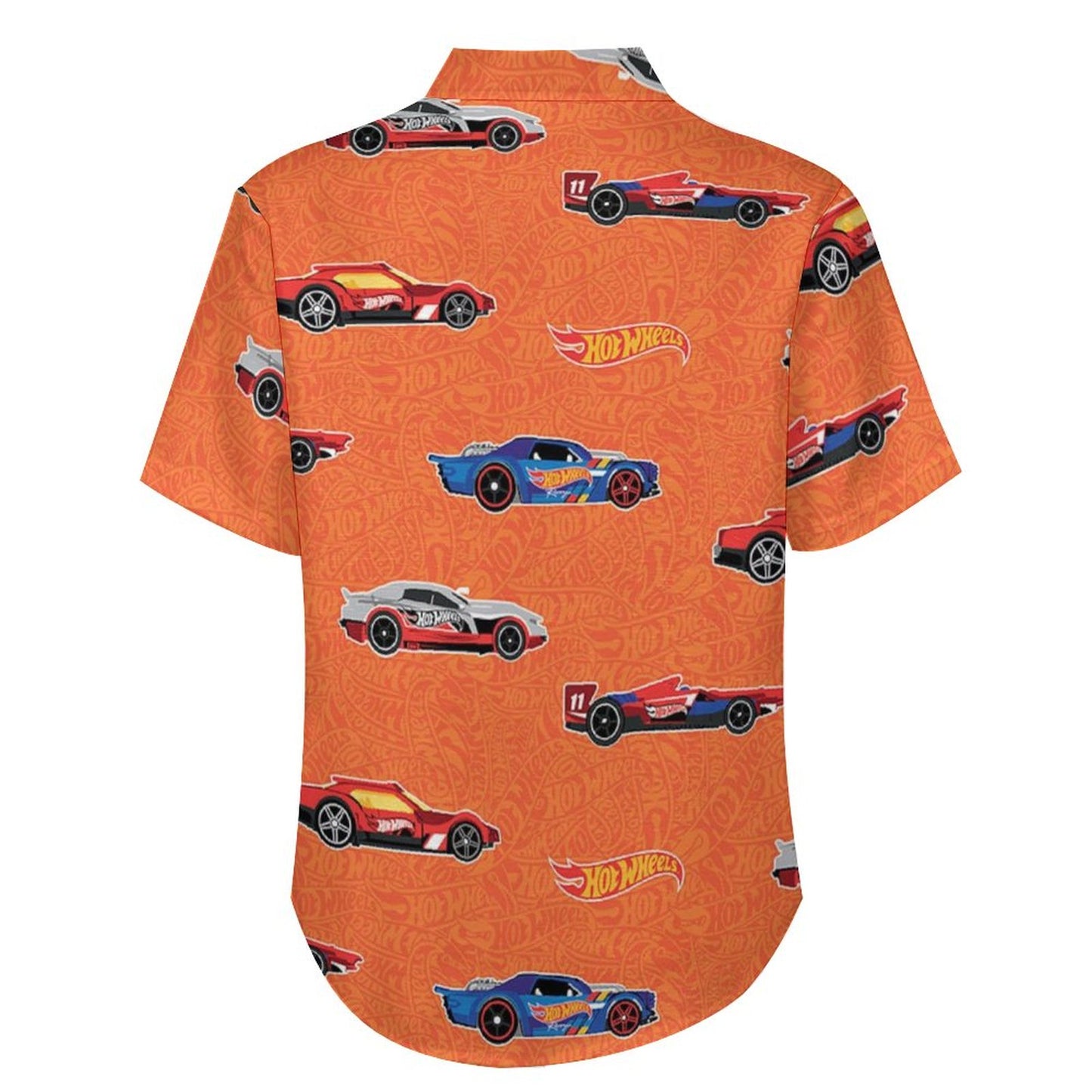 Men's Painted Car Print Vacation Hawaiian Shirt