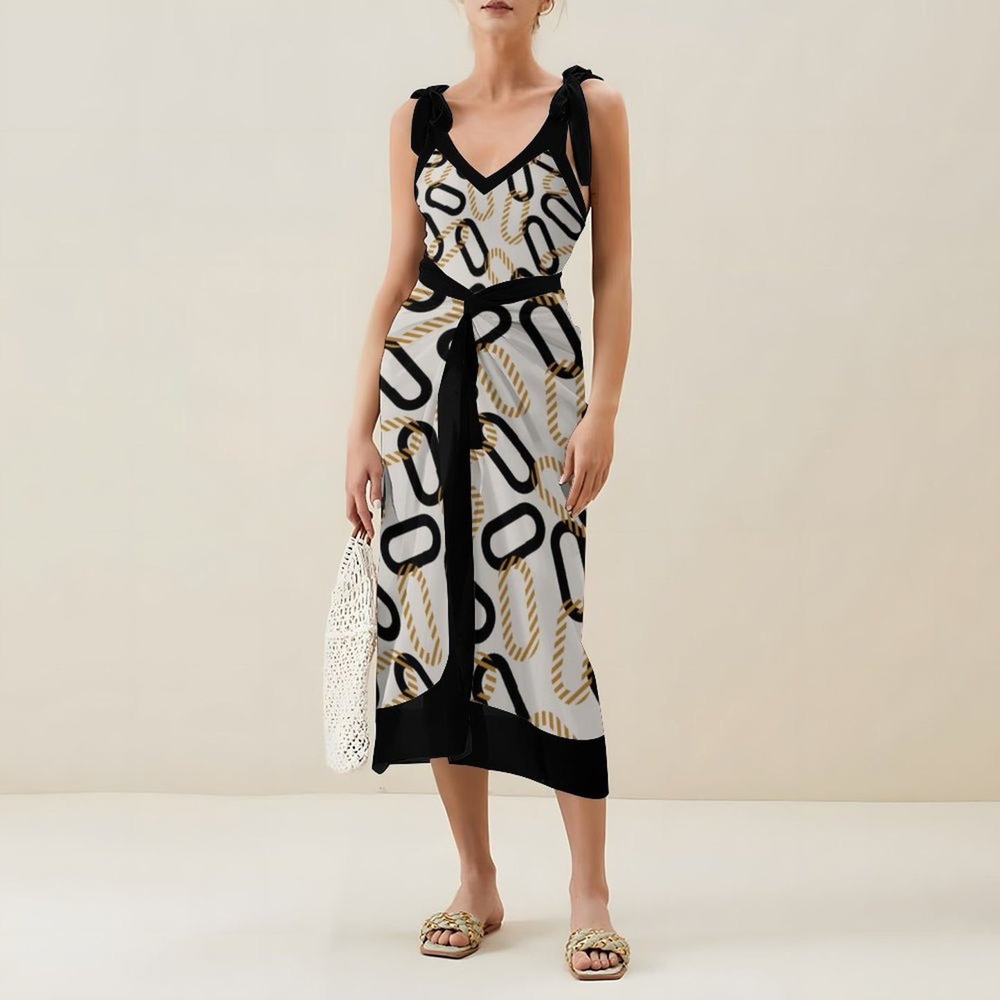 Casual Printed One-Piece Swimsuit And Cover Up 2305102681