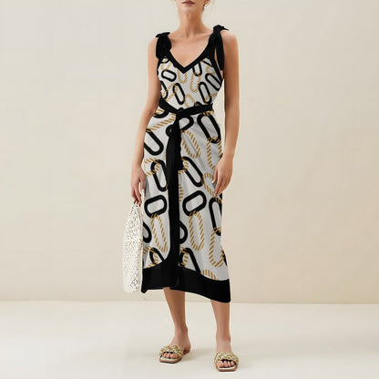 Casual Printed One-Piece Swimsuit And Cover Up 2305102681