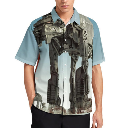 Men's Fashion Casual Printed Short Sleeve Shirts 2306101618