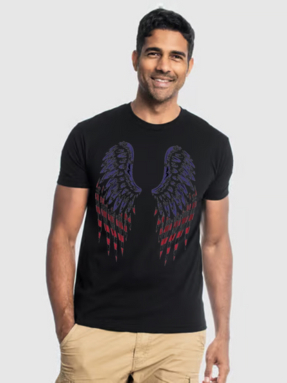 Men's Casual Printed Round Neck Short Sleeve T-Shirt