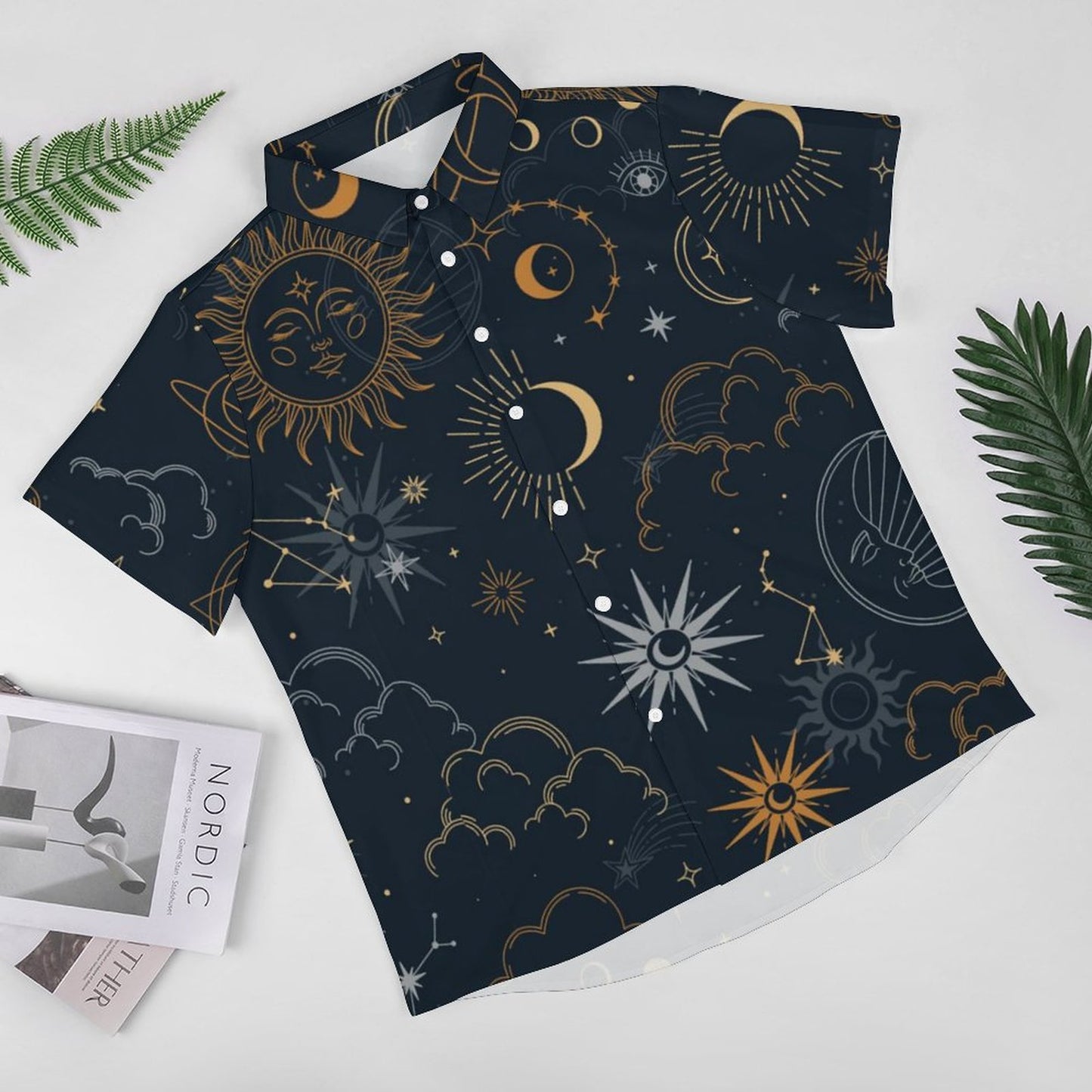 Men's Fashion Casual Printed Short Sleeve Shirts 2306101053