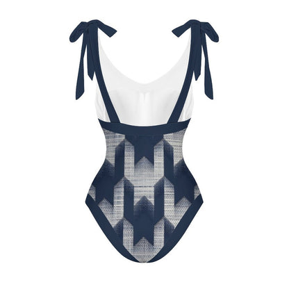 Casual Printed One-Piece Swimsuit And Cover Up 2305102480