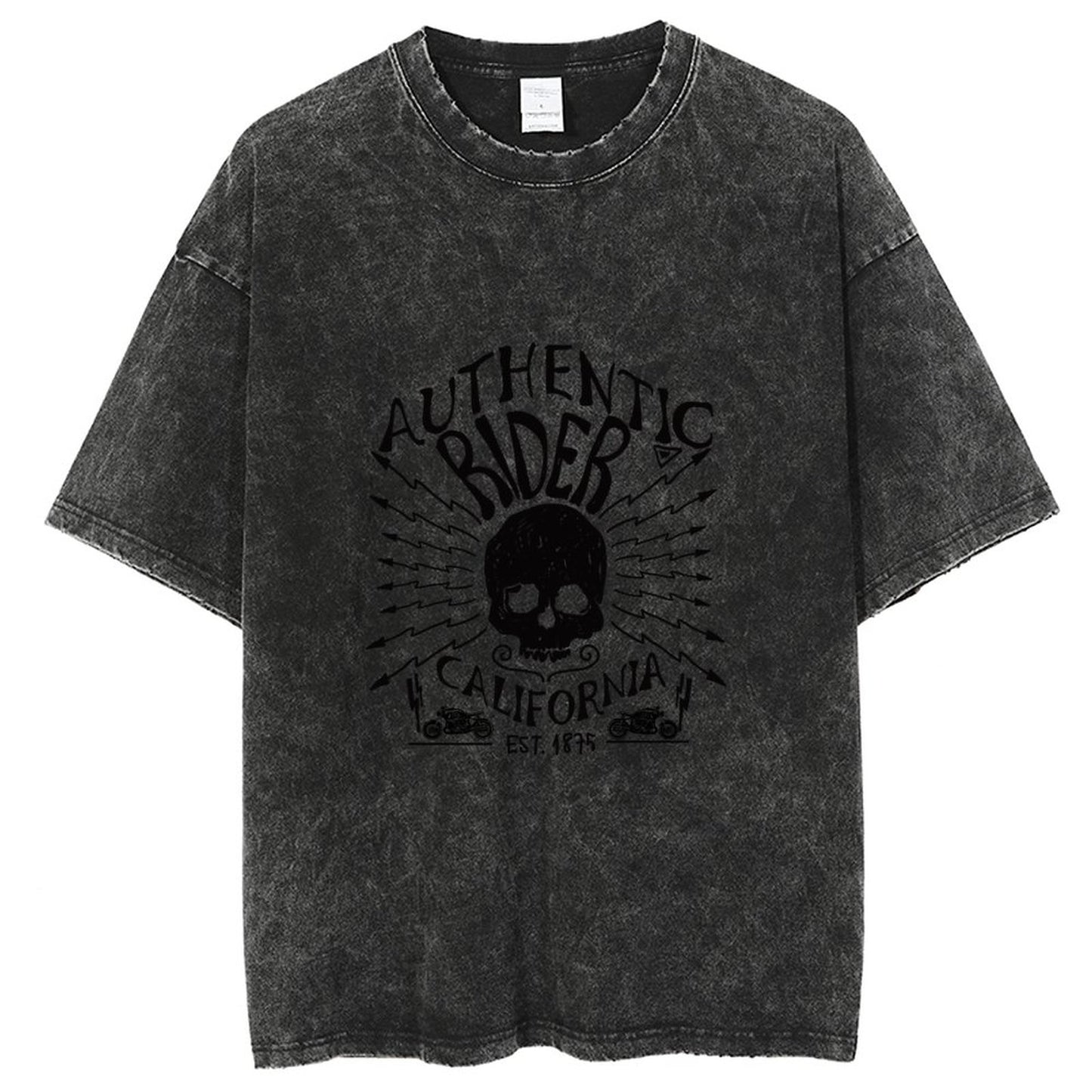 Unisex Vintage Solid Wash T-Shirts 2305102643