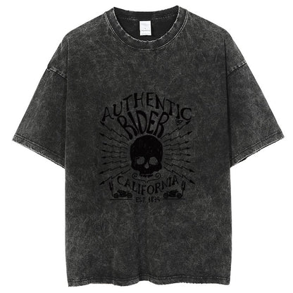 Unisex Vintage Solid Wash T-Shirts 2305102643