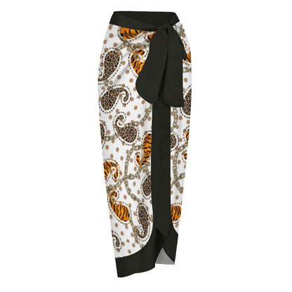 Casual Printed One-Piece Swimsuit And Cover Up 2305102880