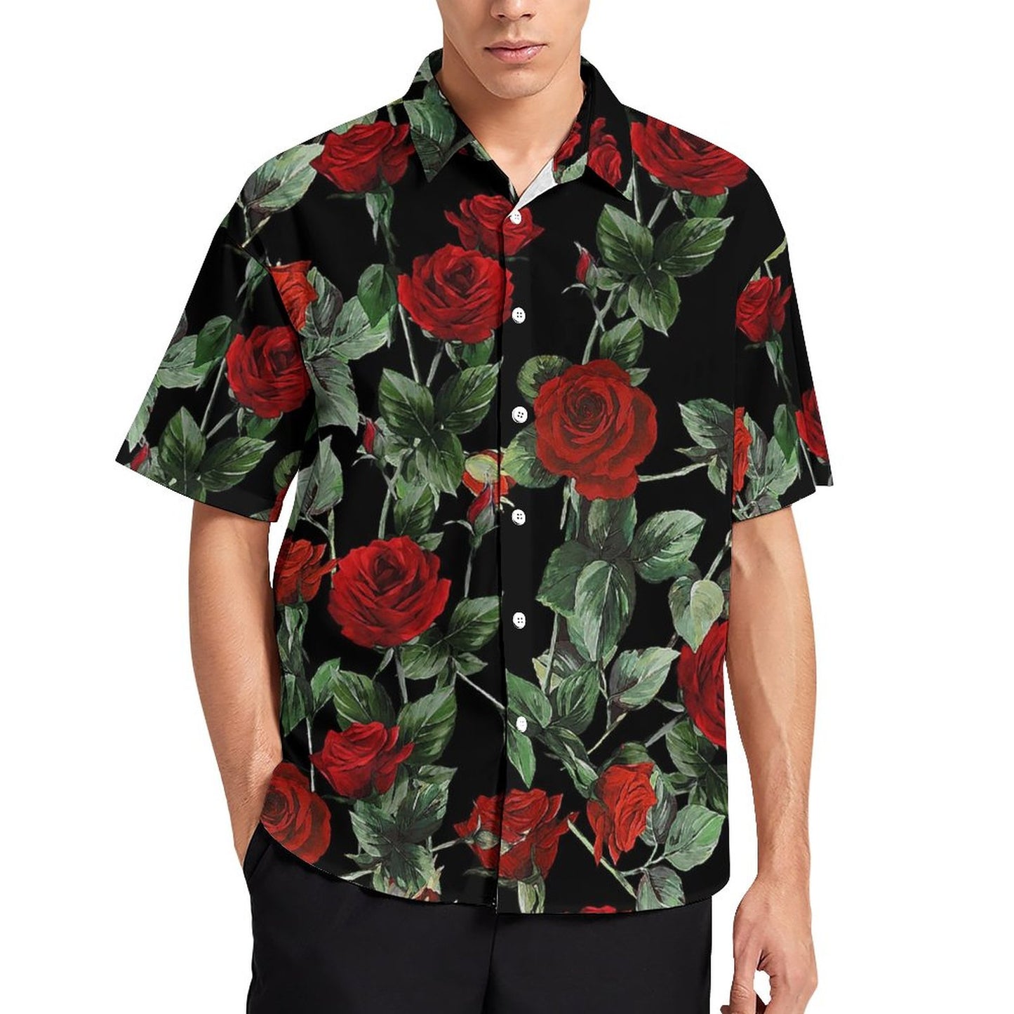 Men's Fashion Casual Printed Short Sleeve Shirts 2305107067