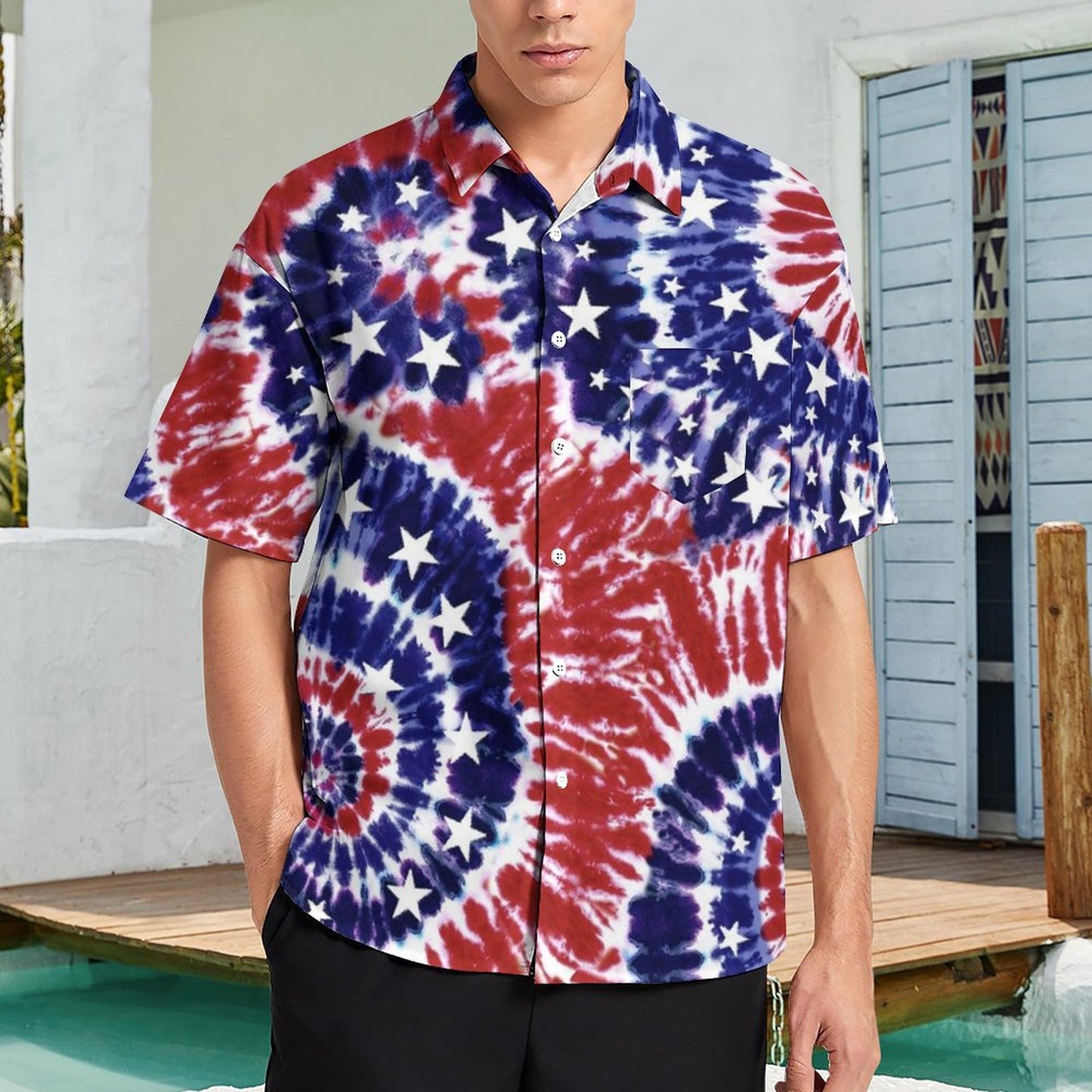 Men's Hawaiian Casual Short Sleeve Shirt 2306103350