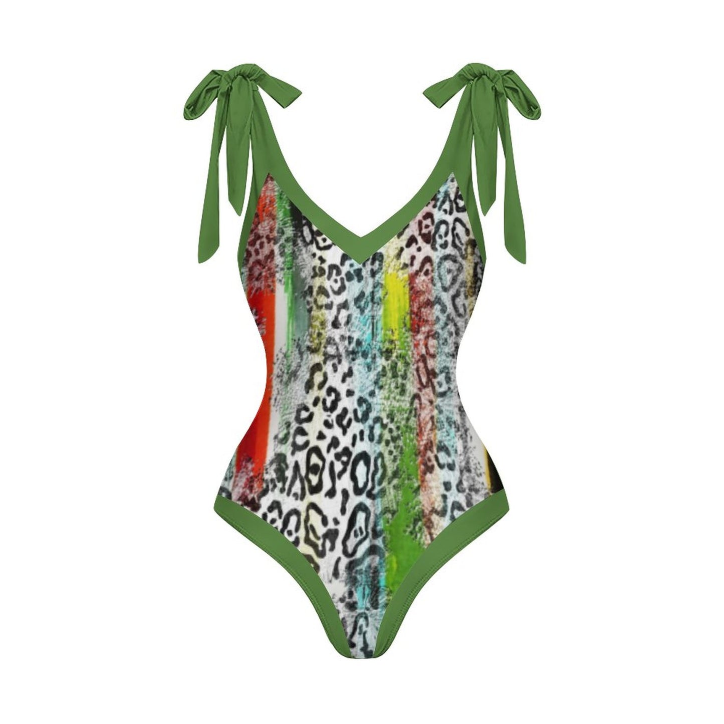 Casual Printed One-Piece Swimsuit And Cover Up 2305102688