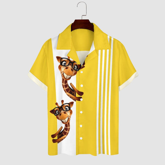 Men's Hawaiian Print Resort Shirt 2306103702