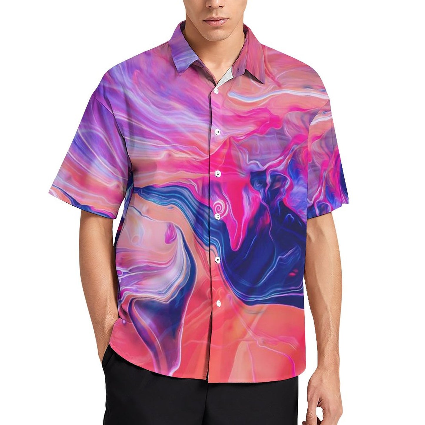 Men's Hawaiian Print Resort Shirt 2304109872