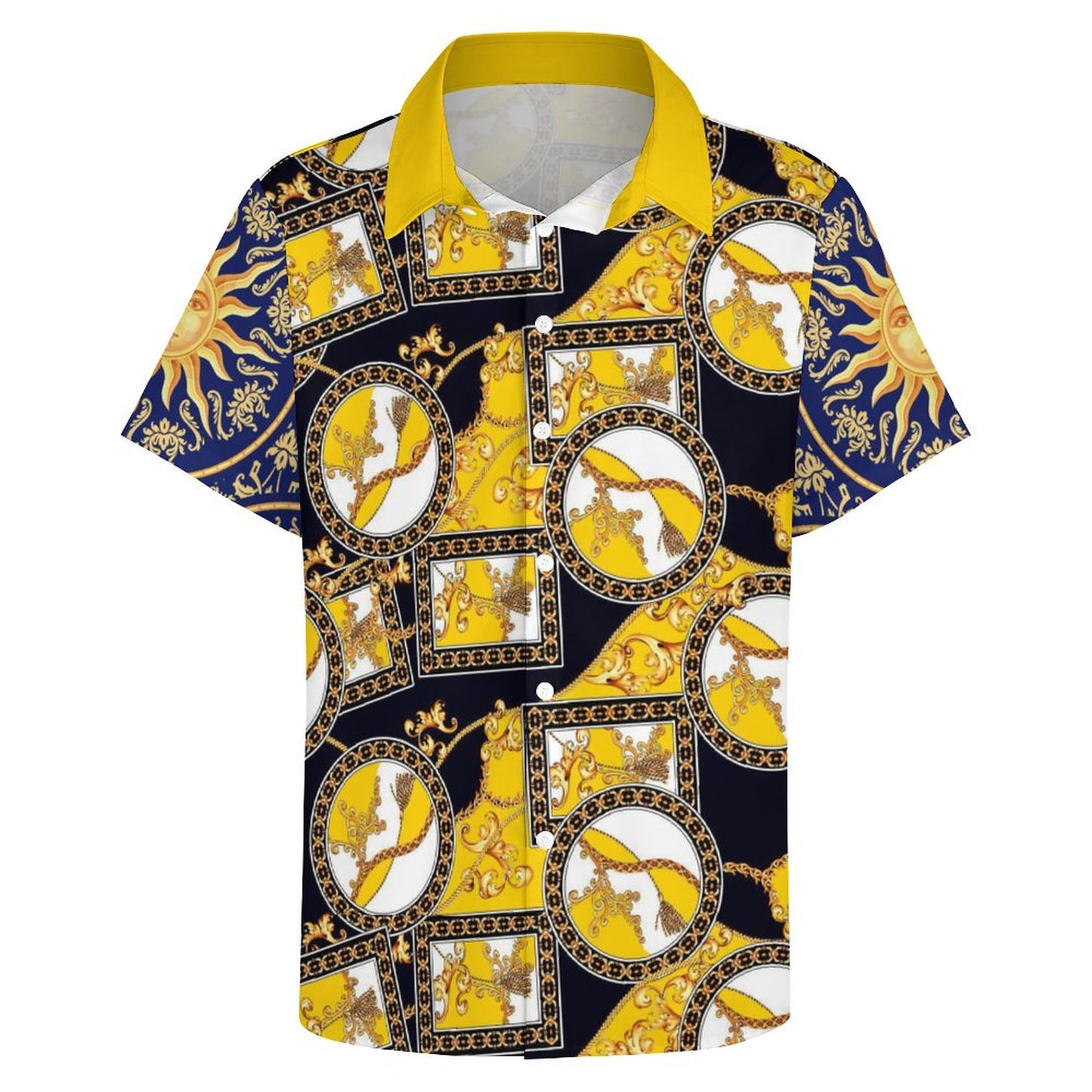 Men's Fashion Casual Printed Short Sleeve Shirts 2306100038