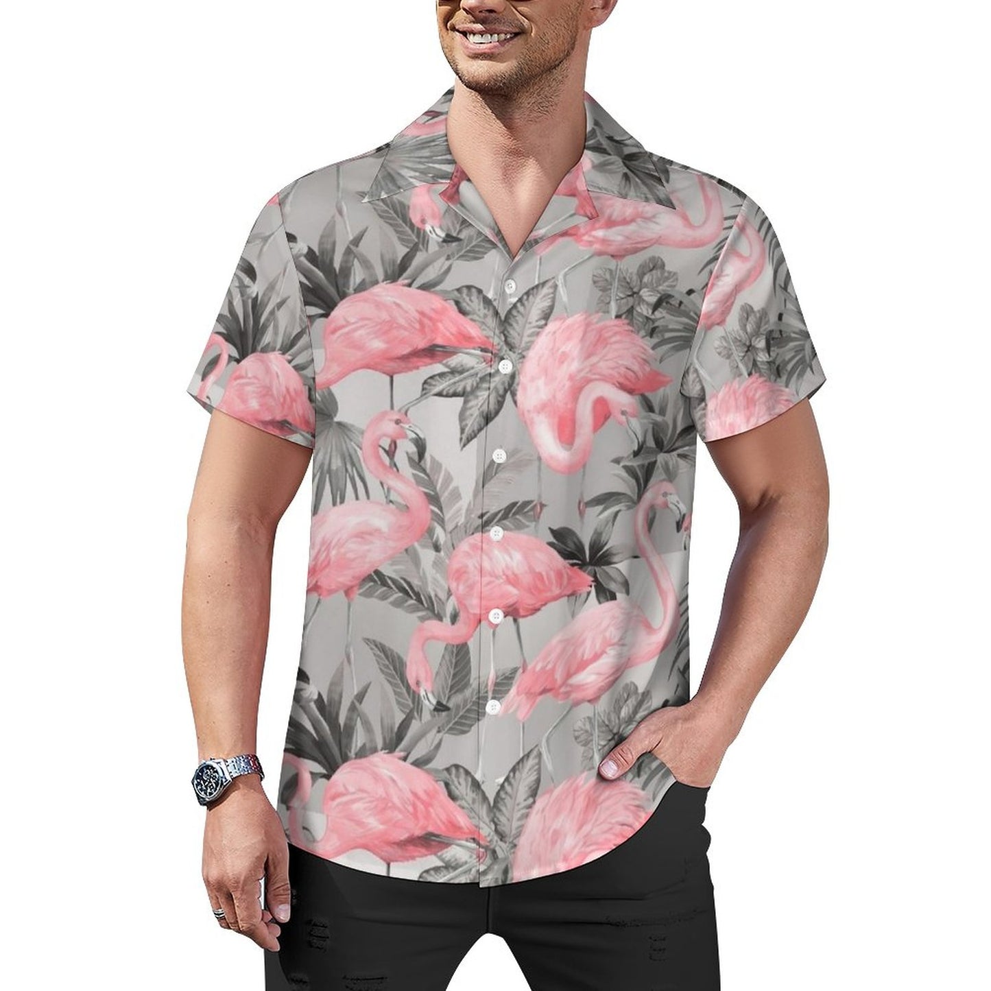 Men's Hawaiian Casual Short Sleeve Shirt 2305102380