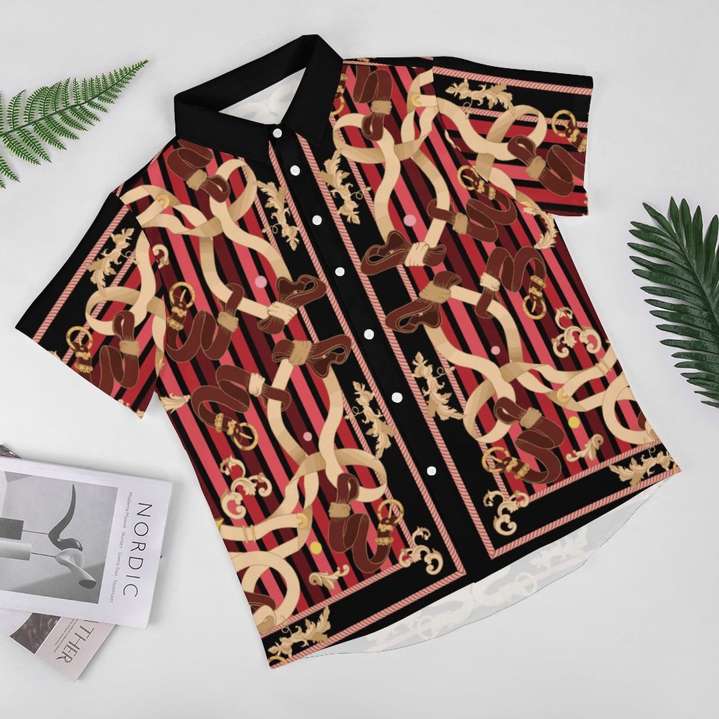 Men's Fashion Casual Printed Short Sleeve Shirts 2306101112