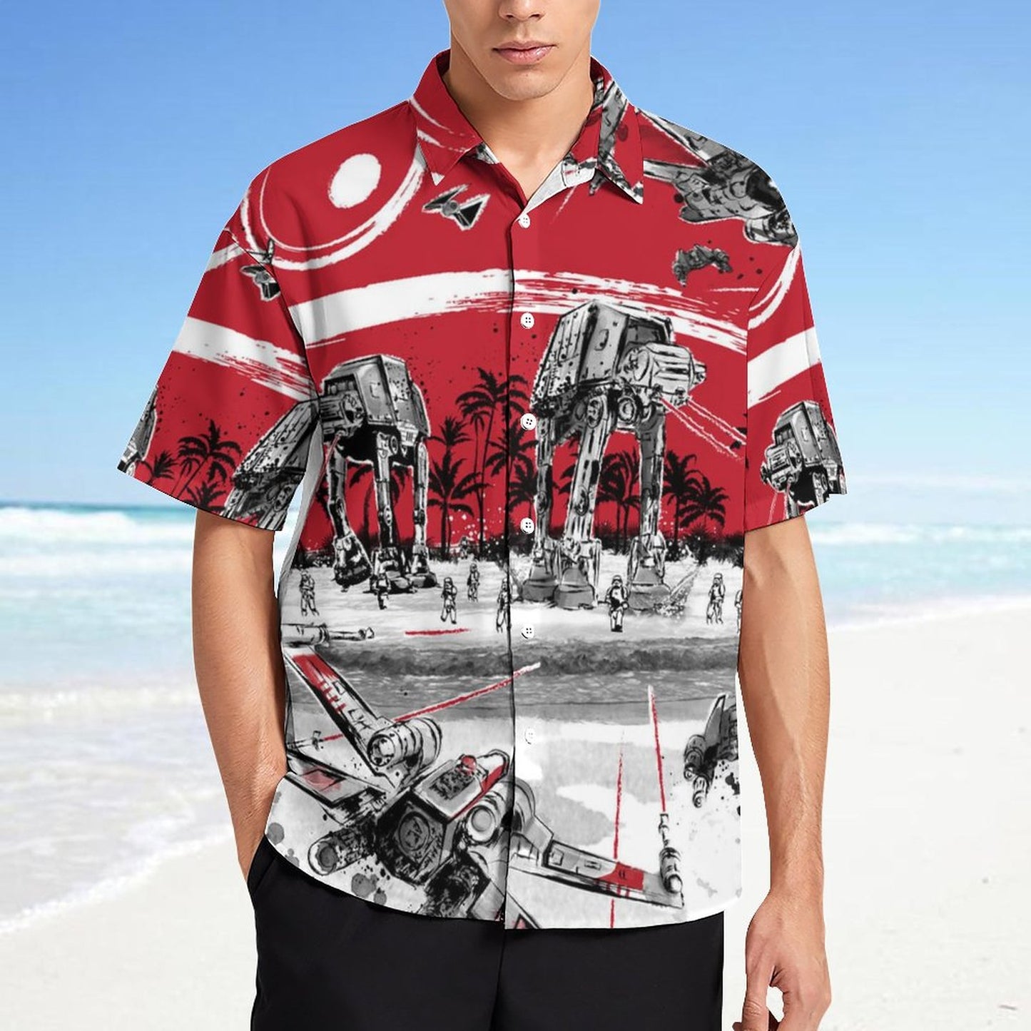 Men's Fashion Casual Printed Short Sleeve Shirts 2306101615