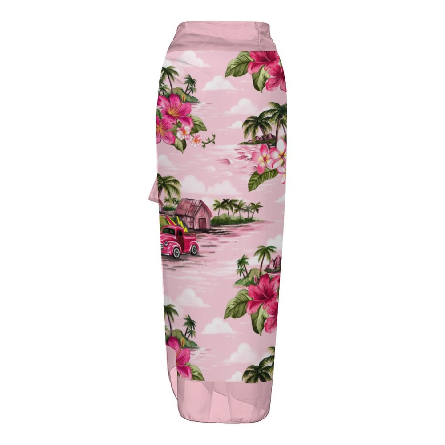 Casual Printed One-Piece Swimsuit And Cover Up 2305102444