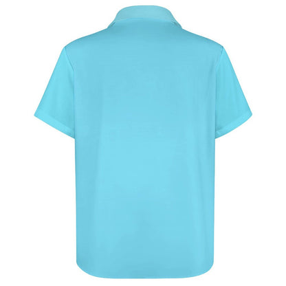 Men's Hawaiian Shark Print Resort Shirt