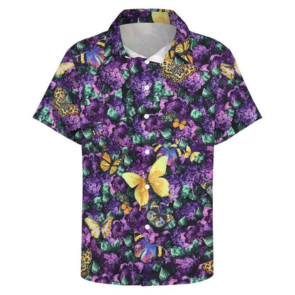 Men's Fashion Casual Printed Short Sleeve Shirts 2305107065