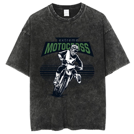 Unisex Vintage Solid Wash T-Shirts 2305102853