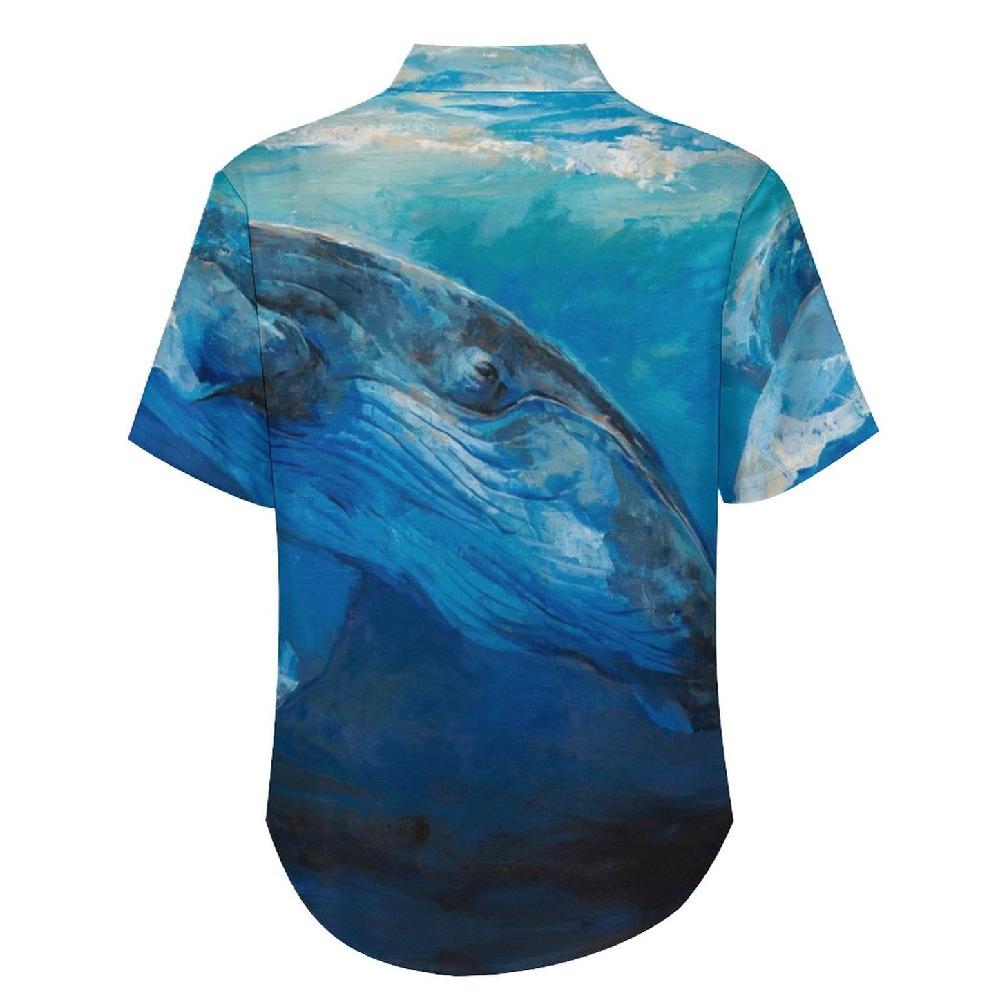 Men's Oil Painting Art Whale Print Vacation Hawaiian Shirt 2305106497