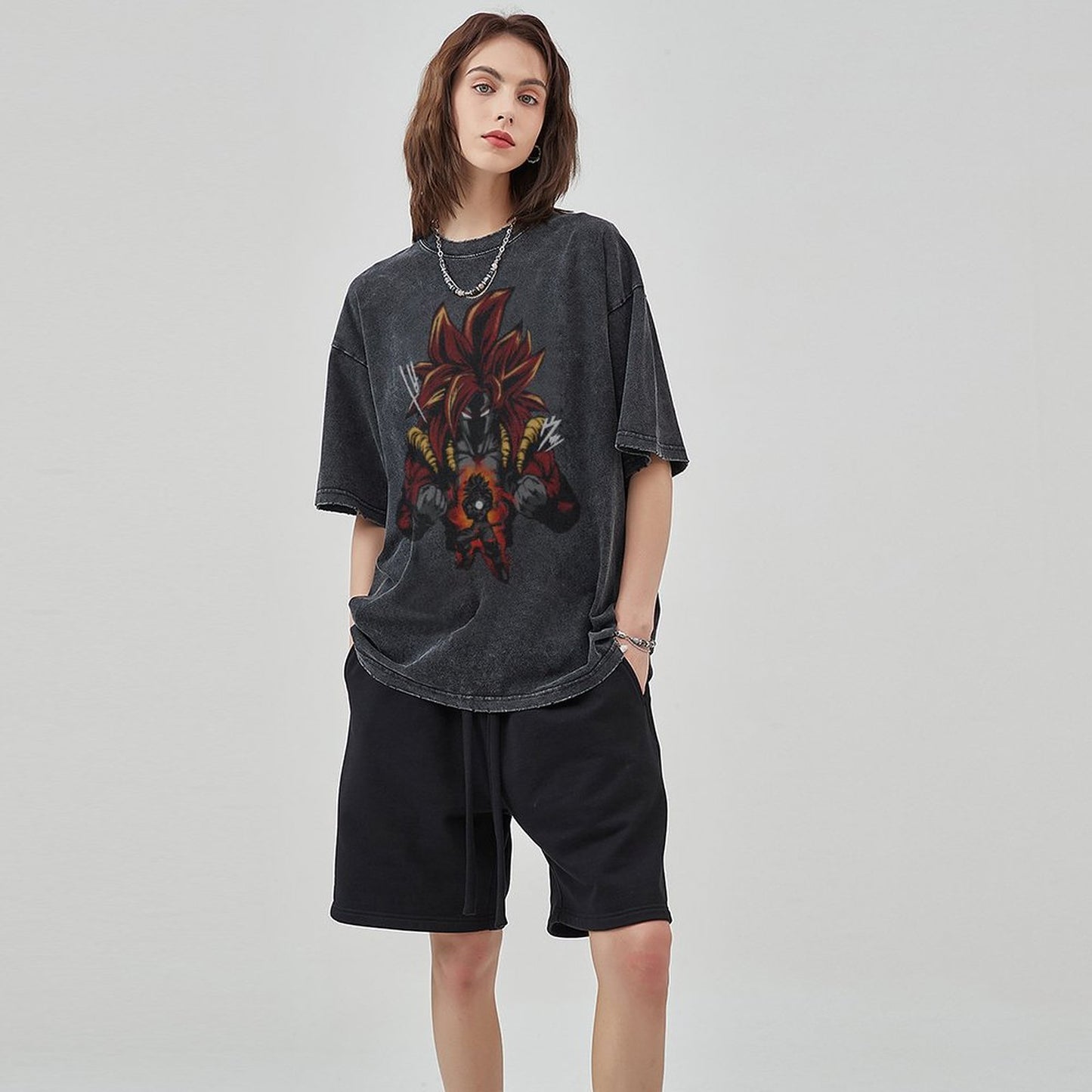 Unisex Vintage Solid Wash T-Shirts 2305103020