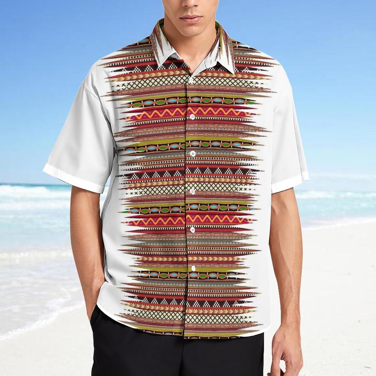 Men's Fashion Casual Printed Short Sleeve Shirts 2306101505