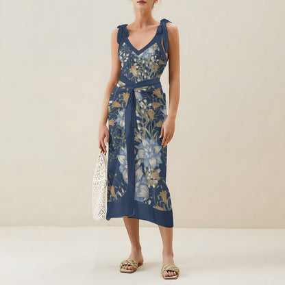 Casual Printed One-Piece Swimsuit And Cover Up 2305102663