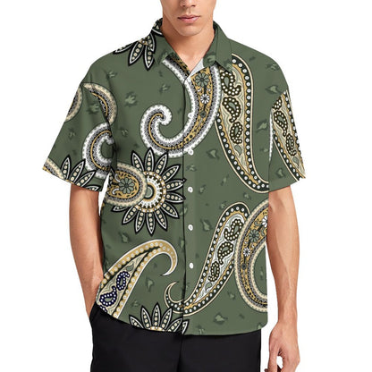 Men's Fashion Casual Printed Short Sleeve Shirts 2306105118