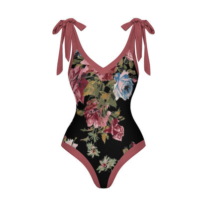 Casual Printed One Piece Swimsuit And Cover Up 2305105009
