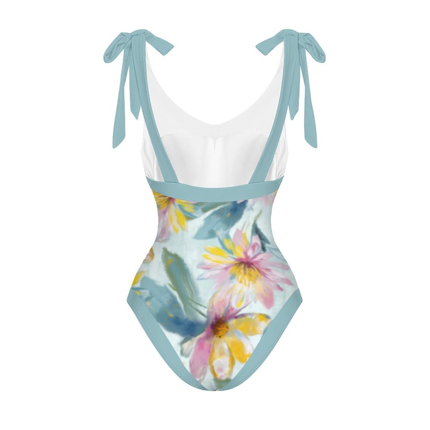 Casual Printed One-Piece Swimsuit And Cover Up 2305102489