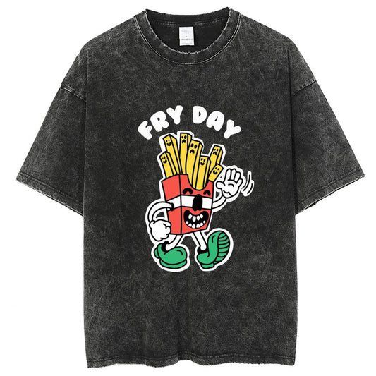 Unisex Vintage Solid Wash T-Shirts 2305103535