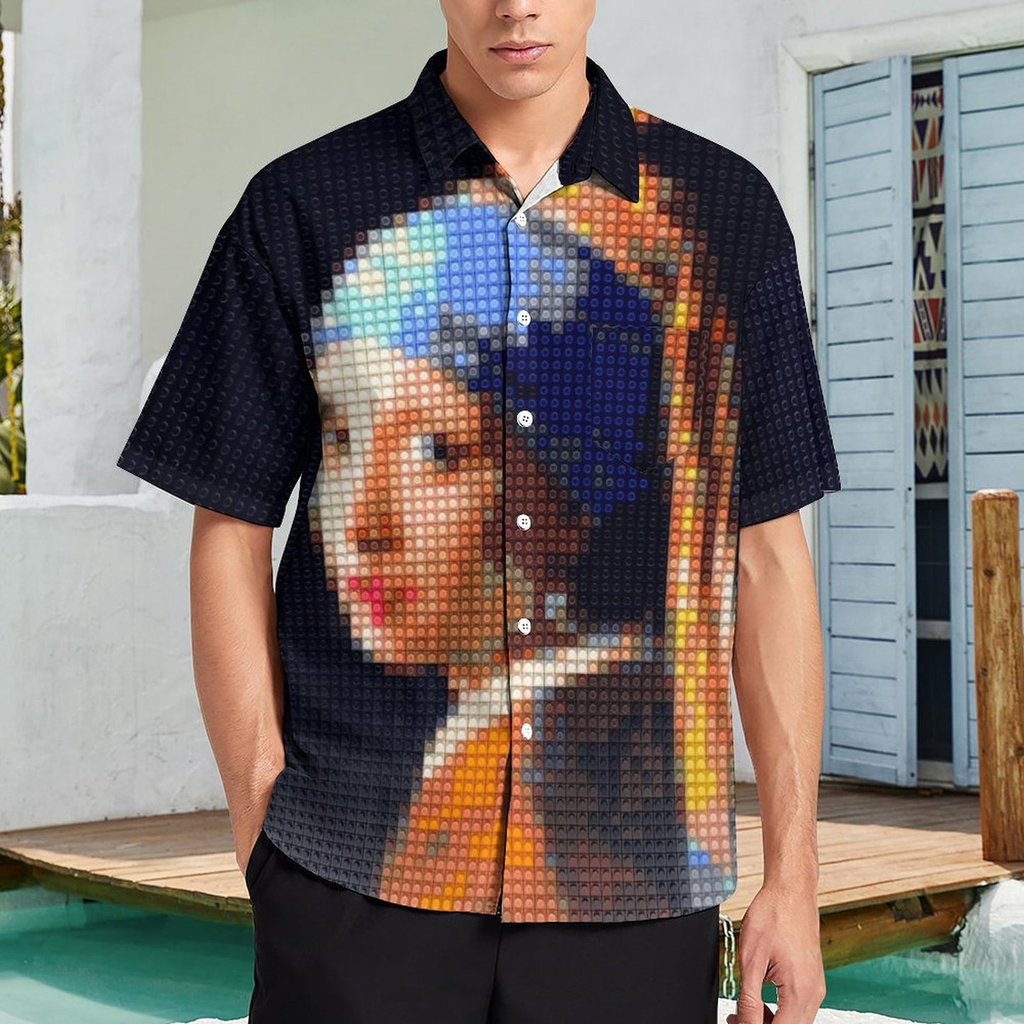 Men's Hawaiian Casual Short Sleeve Shirt 2306103178