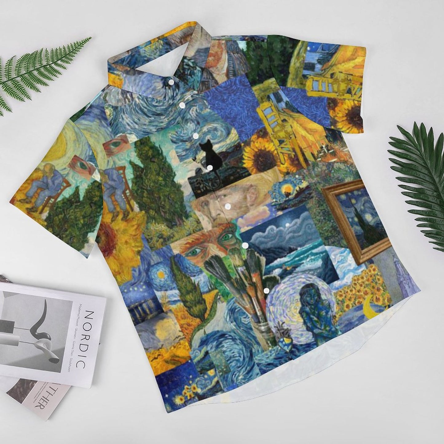 Men's Hawaiian Print Resort Shirt 2305101772