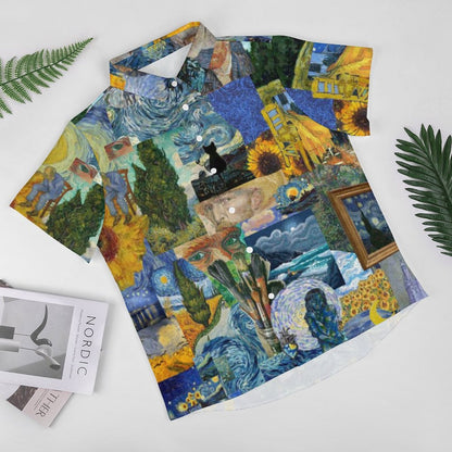 Men's Hawaiian Print Resort Shirt 2305101772