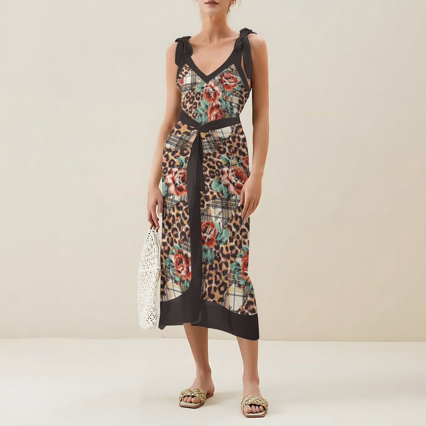 Casual Printed One-Piece Swimsuit And Cover Up 2305102868