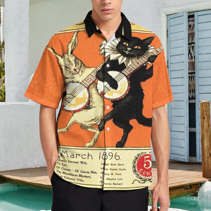 Men's Fashion Casual Printed Short Sleeve Shirts 2306105167