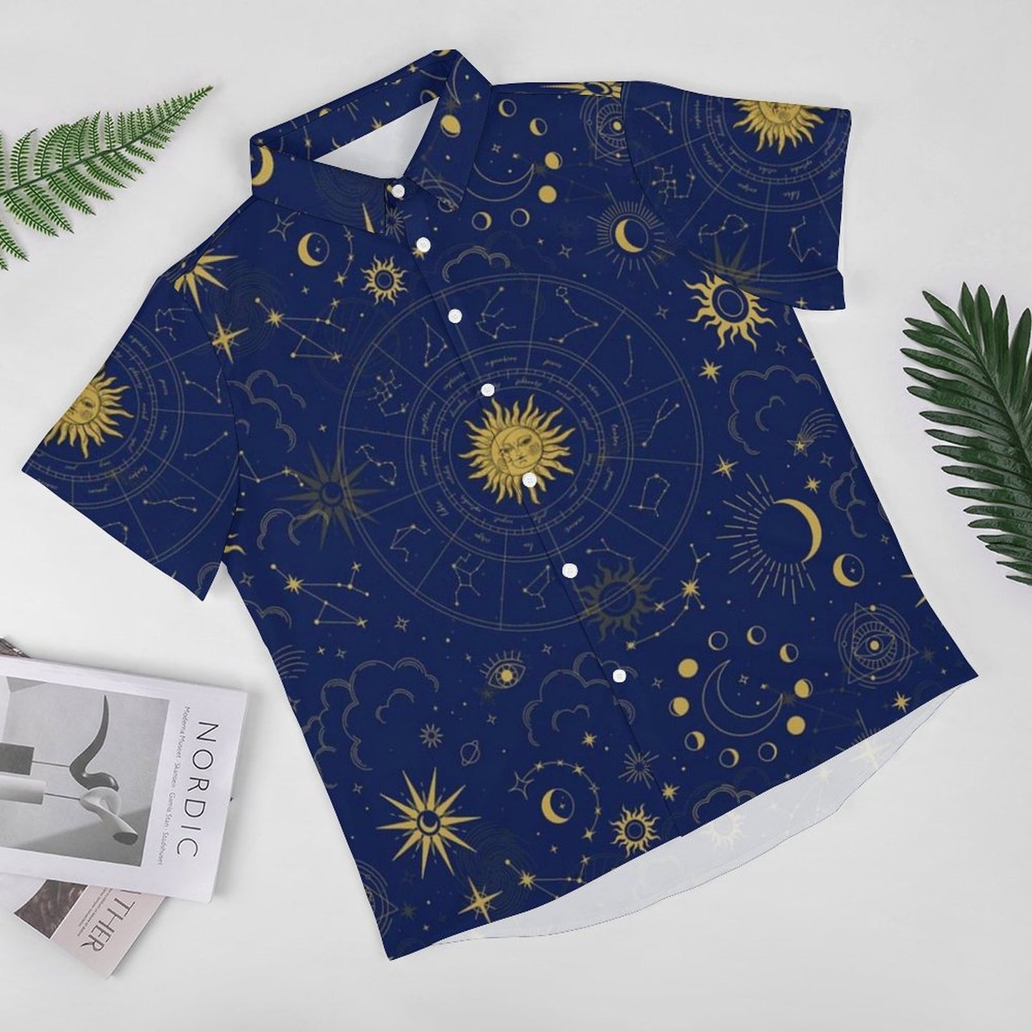 Men's Fashion Casual Printed Short Sleeve Shirts 2306100973