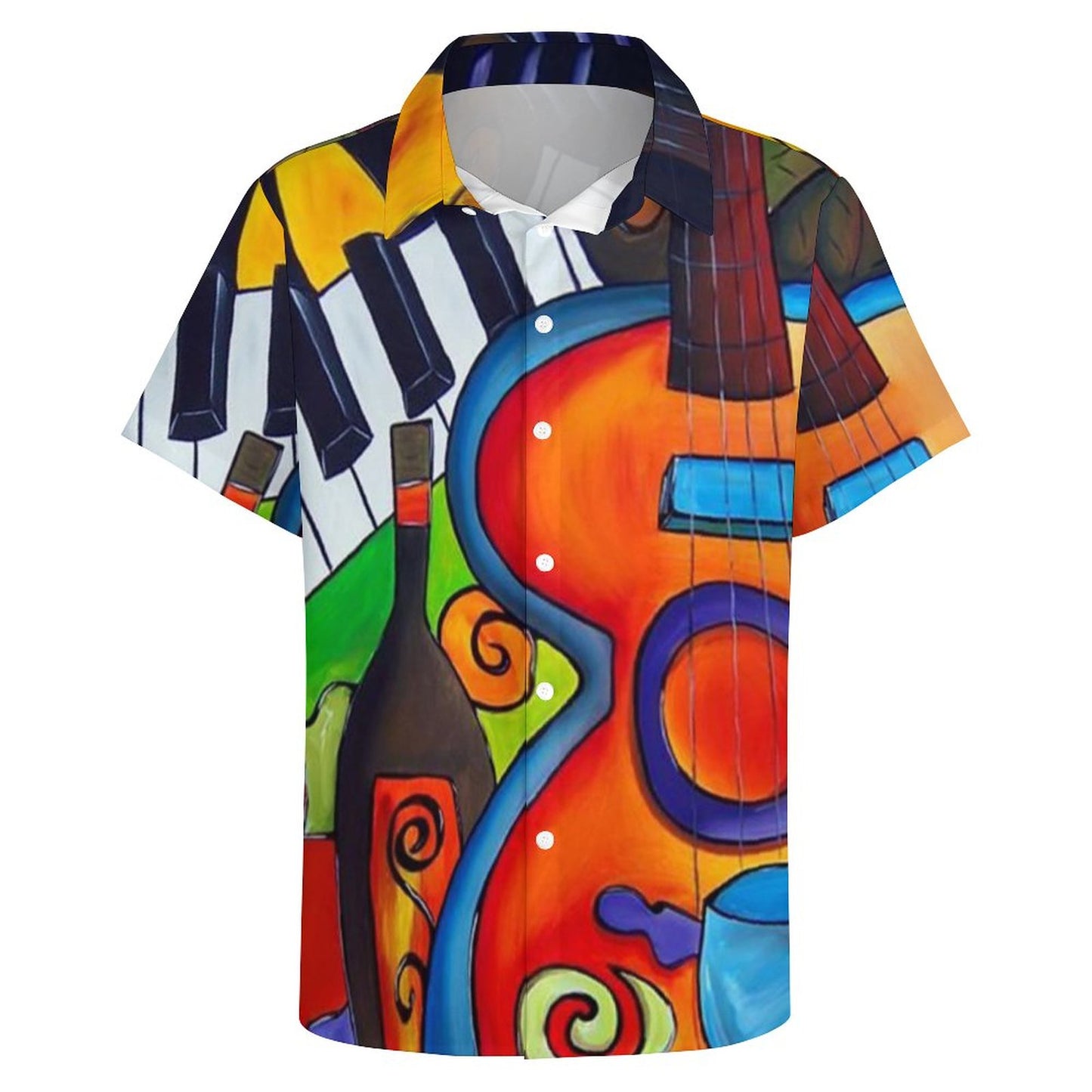 Men's Hawaiian Print Resort Shirt 2305102019