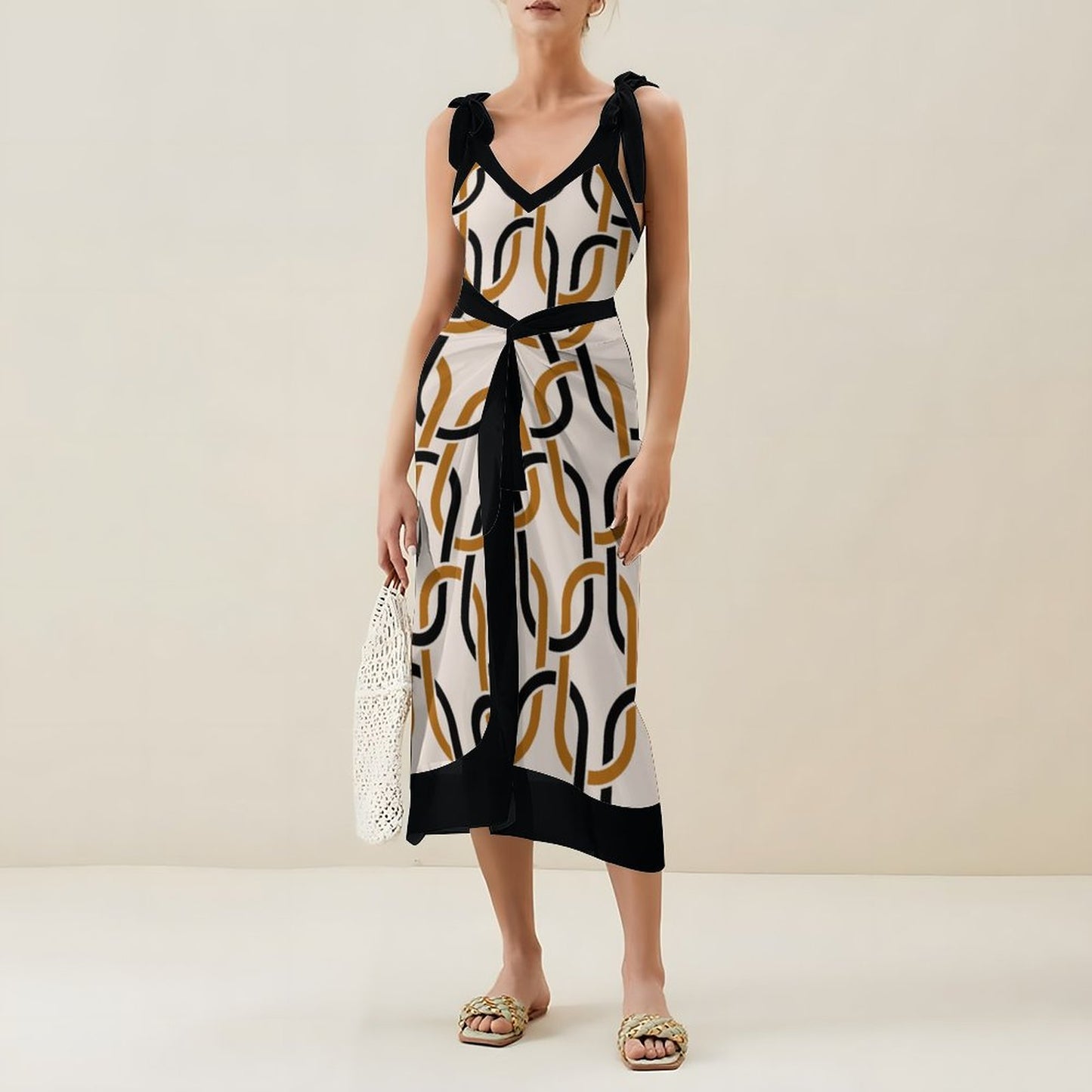 Casual Printed One-Piece Swimsuit And Cover Up 2305104142