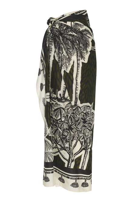 Vintage Print Beach Bikini Set