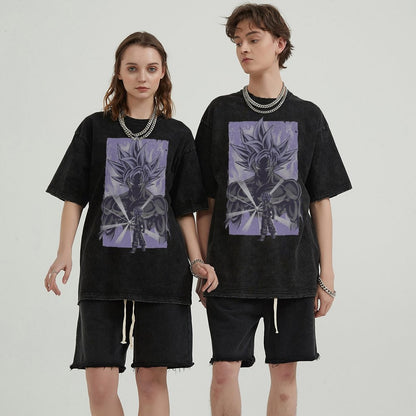 Unisex Vintage Solid Wash T-Shirts 2305102965
