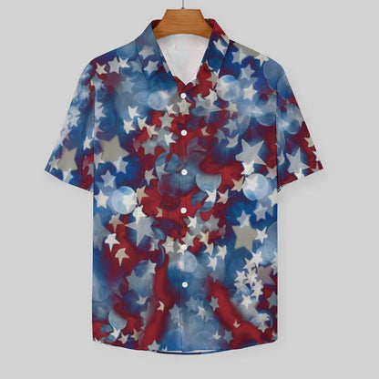 Men's Hawaiian Print Resort Shirt 2305101458