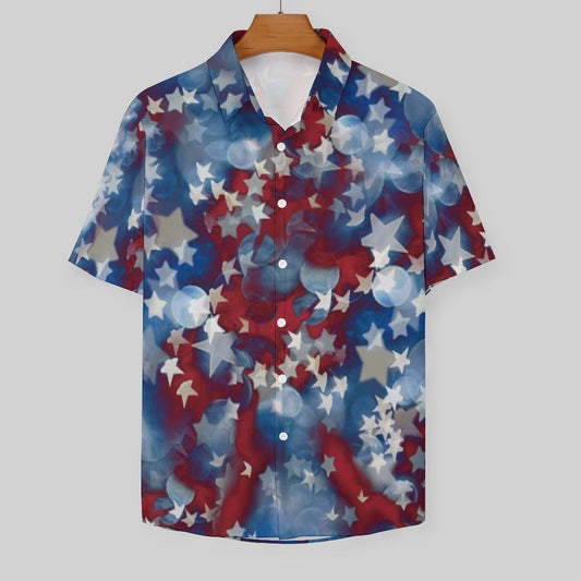 Men's Hawaiian Print Resort Shirt 2305101458