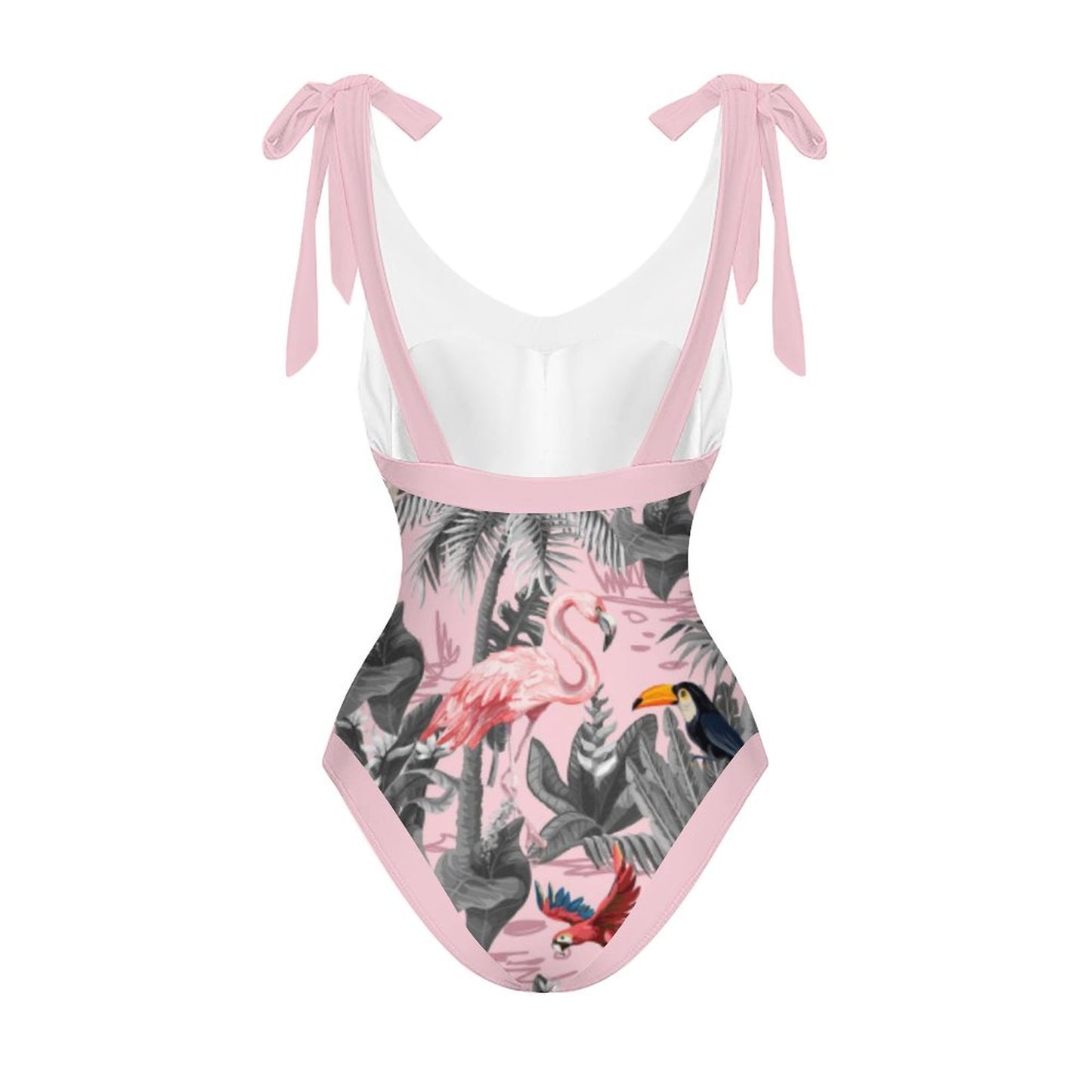 Casual Printed One-Piece Swimsuit And Cover Up 2305104370