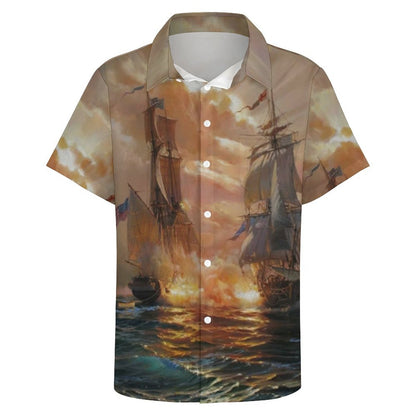 Men's Hawaiian Casual Short Sleeve Shirt 2306104250