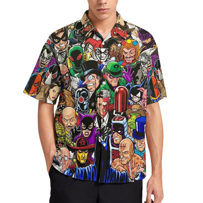 Men's Fashion Casual Printed Short Sleeve Shirts 2306104356