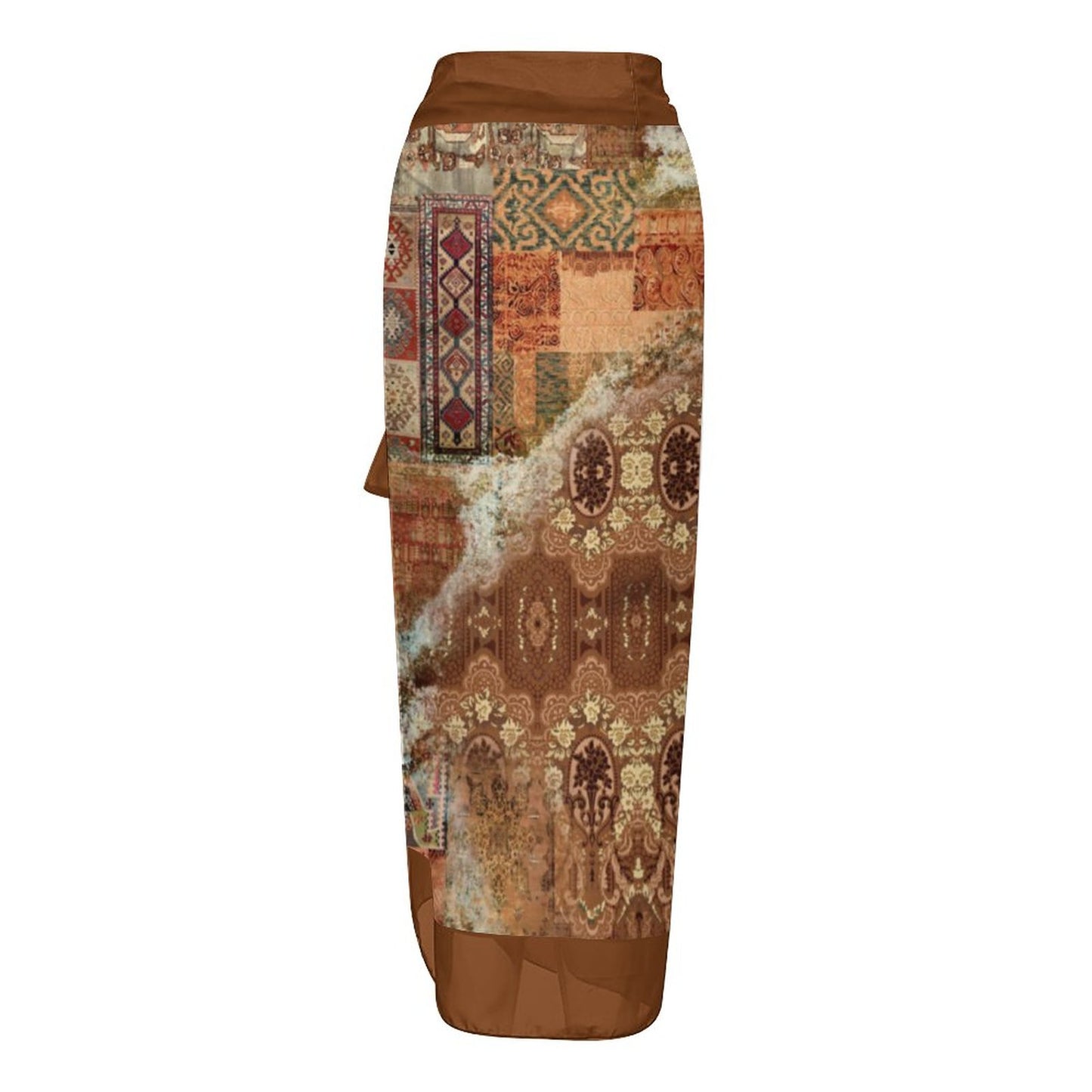 Casual Printed One-Piece Swimsuit And Cover Up 2305102833